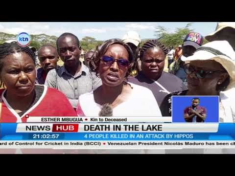 Four fishermen killed after an attack by hippos at Lake Naivasha