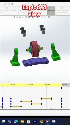 Belt Roller Assembly Animation | #beltrollersupport