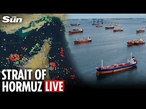 LIVE: View showing traffic in Strait of Hormuz after Iran takes back control
