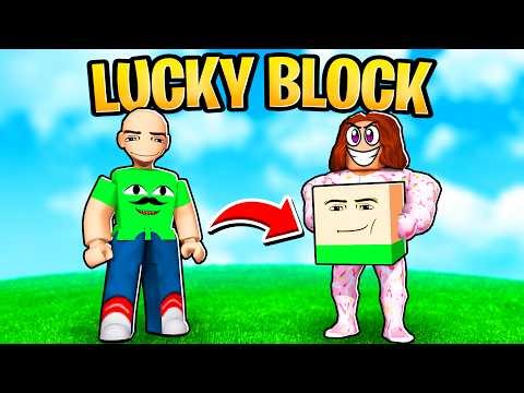 ROBLOX BECOME A LUCKY BLOCK AND DON'T GET CAUGHT