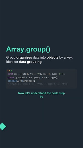 💼 Array.group() | Interview Question #Shorts
