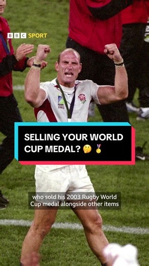 England rugby legend Lawrence Dallaglio is selling his World Cup winners’ medal medal. 🥇 🏉 #englandrugby #rugbyworldcup