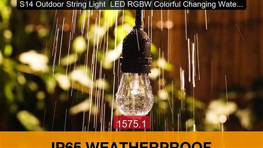 S14 Outdoor String Light LED RGBW Colorful Changing Waterproof Res... -- Top Rated 2026 | Buy Now!