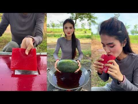 Cooking yummy watermelon jelly recipe