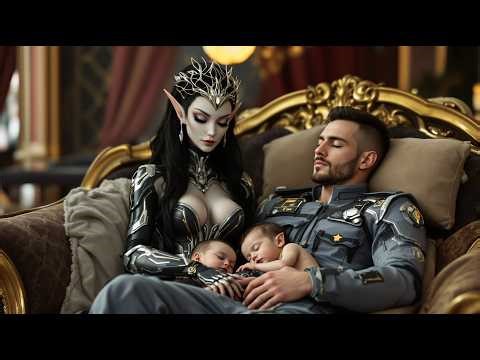 The Alien Queen Thought Her Children Were Lost But They Were Sleeping in A Human Man's Arms.