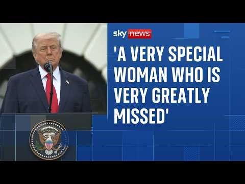 Donald Trump remembers Queen Elizabeth II during ceremonial welcome speech