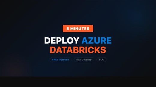 Deploy Azure Databricks in 5 Minutes — VNET Injection + NAT Gateway | José Julián Camacho Cardoza