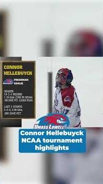 Connor Hellebuyck college hockey highlights at UMass Lowell #shorts