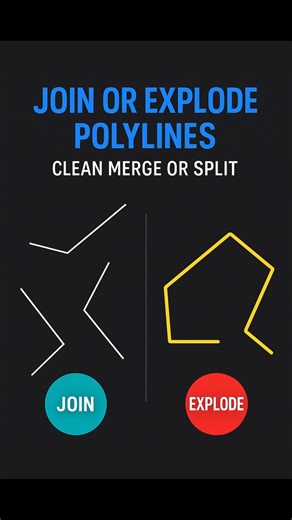 AutoCAD Trick: Join Messy Lines into One Polyline (and Explode Back!)