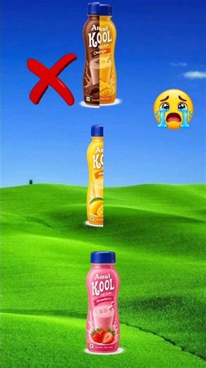 🥤 Amul Kool 3 Different Flavors | Chocolate, Mango & Strawberry #Shorts