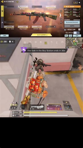 AK 47 BEST GUNSMITH IN CODM #1vs4 #codm #codmslayer #shorts #ak47