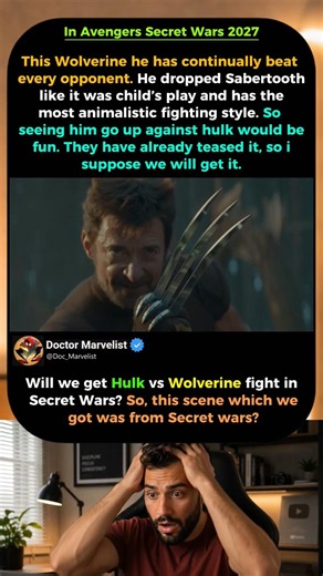 Was the Wolverine Vs hulk Scene from Secret Wars?