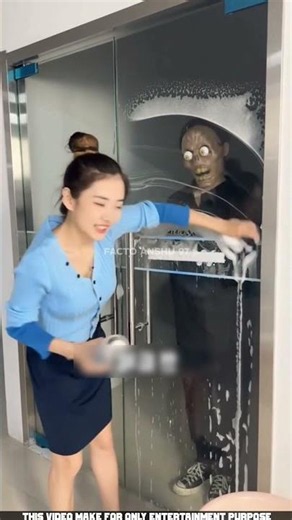 The Ghost Was Behind the Glass It Appeared When Curtain 👻😄 ~woodworking ~ art ~skill #shorts #facts