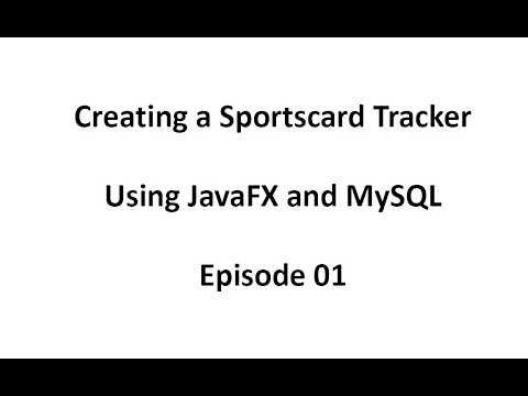 Creating a Sports Card Tracker Episode 01