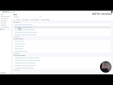 AI powered semantic search in Signavio Process Insights (Beta)