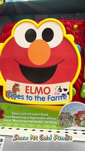 ✨ Learn with Elmo! Lots to Learn Book 📘 | Show Me Gold Family #shorts #elmo #toys #cute