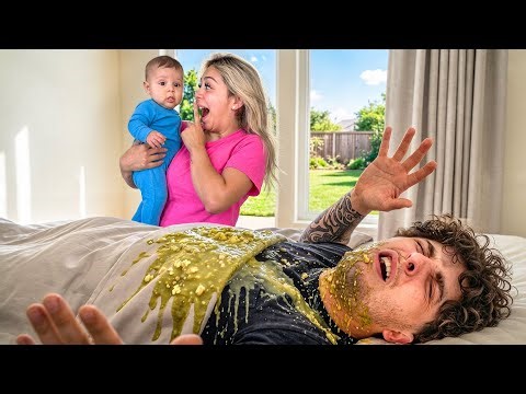 THE ULTIMATE Throw up PRANK on DAD!! 