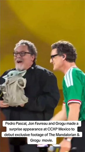 Mandalorian & Grogu cast Pedro Pascal, Jon Favreau & Grogu made a surprise appearance at CCXP Mexico