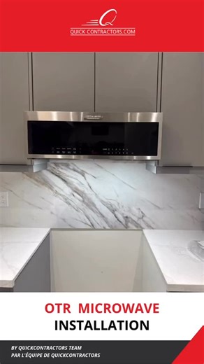 A seamless Over-the-Range Microwave Installation done right ✔️ Our expert team ensures your kitchen stays functional, safe, and beautifully organized — all in one visit. Need help with your next install? QuickContractors has you covered. Book a job at https://quicktask.com/ourservices/appliances/ #OTRMicrowave #MicrowaveInstallation #KitchenUpgrade #HomeImprovement #QuickContractors | QuickContractors.com