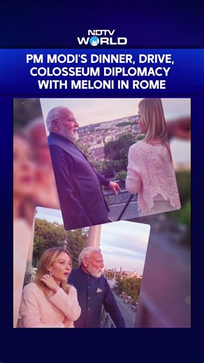 PM Modi's Dinner, Drive, Colosseum Diplomacy With Meloni In Rome