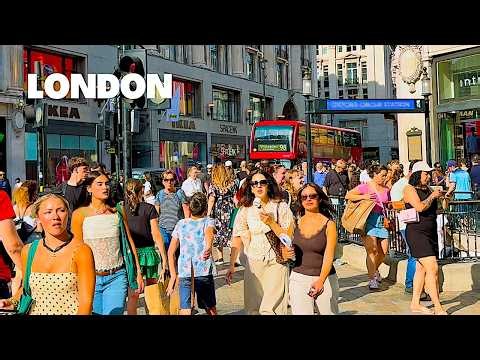 Central London Walk 🇬🇧 Oxford Street to Piccadilly Circus | West End Summer 2026 [4K HDR]