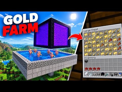I Built an INSANE Gold Farm in Minecraft! 😱 | So Much Gold!