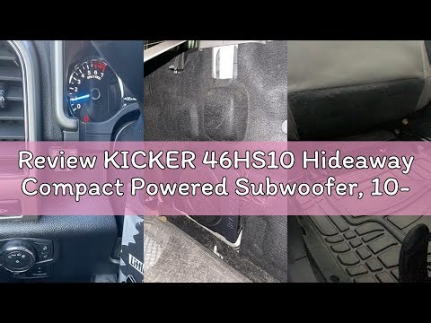 Review KICKER 46HS10 Hideaway Compact Powered Subwoofer, 10-Inch