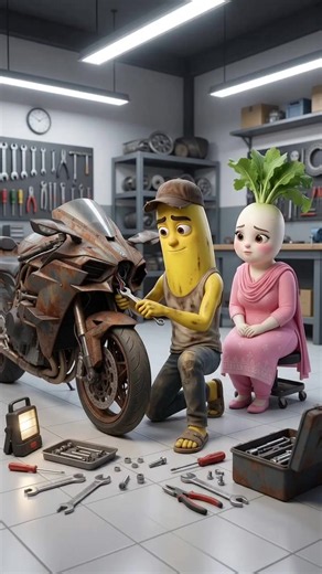 The Baby With a Mysterious Lid 😱😂!! Part-3Poor Banana Boy to Superbike Racer 🏍️🔥 | Emotional AI Story | Part 2 #foryou #foryoupage