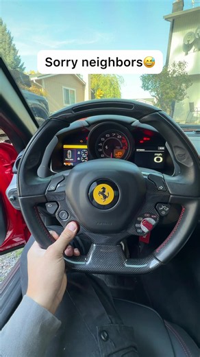 Jake Schnatter straight piped Ferrari F12 cold start reaction