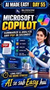 This AI Reads Your Long PDF So You Don’t Have To! #MicrosoftCopilot #PDFSummarizer
