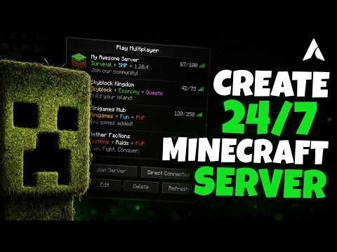 How To Make 24/7 Minecraft Server Java + PE | Best 24/7 Minecraft Hosting