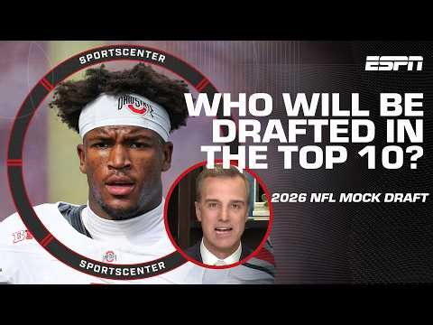 Daniel Jeremiah reveals the top 10 picks in his 2026 NFL Mock Draft 🏈 | SportsCenter