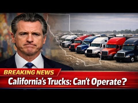 Governor Of California BREAKS DOWN As Trucking Industry COLLAPSES!