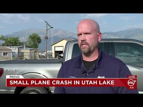 LIVE: Officials give update after small plane crash in Utah Lake