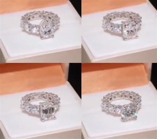 5 CT Pear Cut Moissanite Engagement Ring - VVS1 D Clarity - White Gold - 925 Sterling Silver - Diamond Simulant - Wedding Ring - Etsy