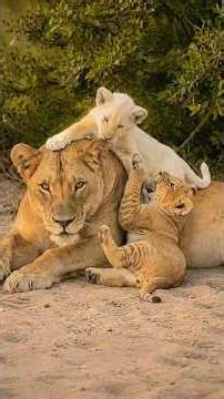 Rare White Lion Cub With His Mom | Kruger National Park