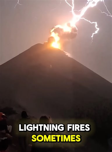 Lightning Inside a Volcanic Eruption ⚡🌋 Ready for more? follow now!⚡ Inside an erupting volcano, lightning doesn't just appear nearby, it fires directly through the ash cloud. This is a dirty thunderstorm, one of nature's most extreme and least understood events. Here's how it works. #volcano #lightning #dirtythunderstorm #volcaniceruption #volcanolightning