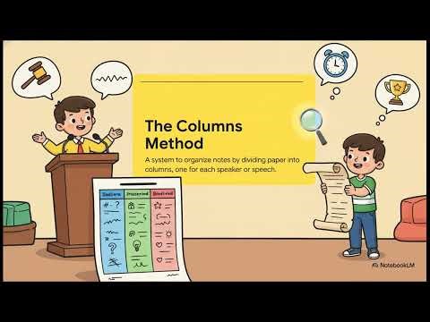 8.2. How to Set Up Debate Notes (Columns Method for Flowing)