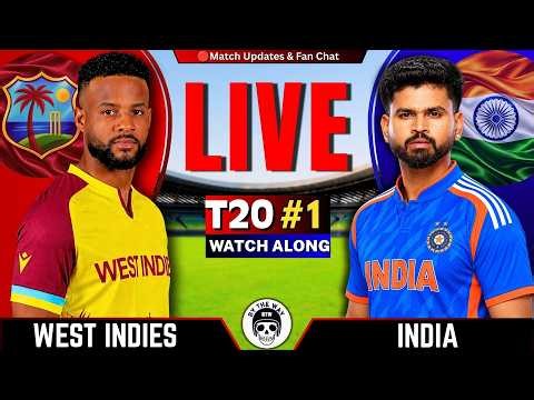 🔴Live: IND vs WI, 1st t20 Match | INDIA vs West indies Score & Commentary | Live Cricket Match Today
