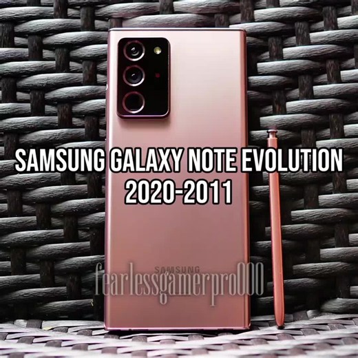 Evolution of Galaxy Note (2020-2011) #note10plus #fearlessgamerpro #galaxynote #note20ultra #samsung