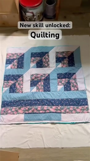 New skill unlocked: quilting ✨ A sewing machine mat is the ultimate beginner quilting project