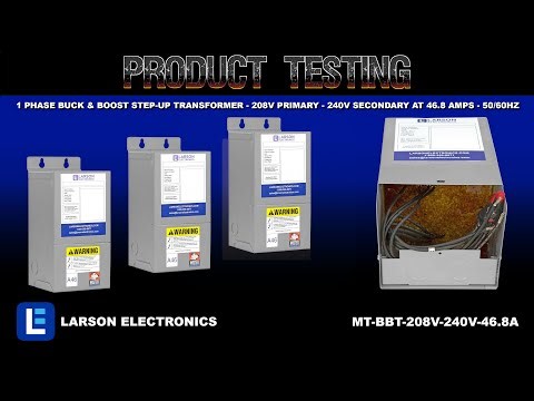 1 Phase Buck & Boost Step-Up Transformer - 208V Primary - 240V Secondary at 46.8 Amps - 50/60Hz