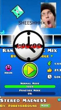 Random ending mix is BRUTAL. Can I beat it in an hour? #gd #random #fun #gaming