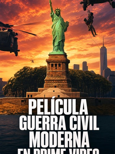 PELÍCULA GUERRA CIVIL MODERNA EN PRIME VIDEO. (CIVIL WAR). #cine #películas #series #noticias #reels