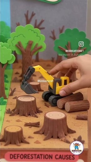 Save Trees 🌳 Deforestation: Causes & What Trees Give Us Science Project💚Trees are our lifeline🌳💚