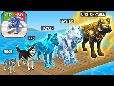 ALL WOLVES EVOLUTION (Tiny to Giant WEREWOLF!) 🐺 Wolf Run Evolution Gameplay Walkthrough Part 1