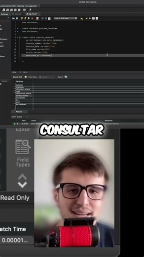 Coluna 'Processed At' para Rastrear o tempo de processamento