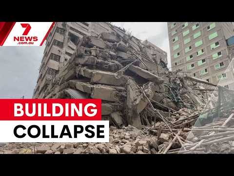 Building collapse in Kenya traps several people | 7NEWS