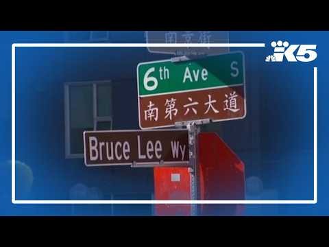 Seattle honors Bruce Lee with new street signs in Chinatown International District