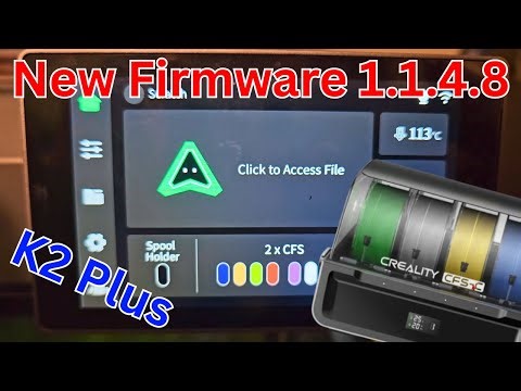 K2 Plus New Firmware 1.1.4.8 | New CFS-C